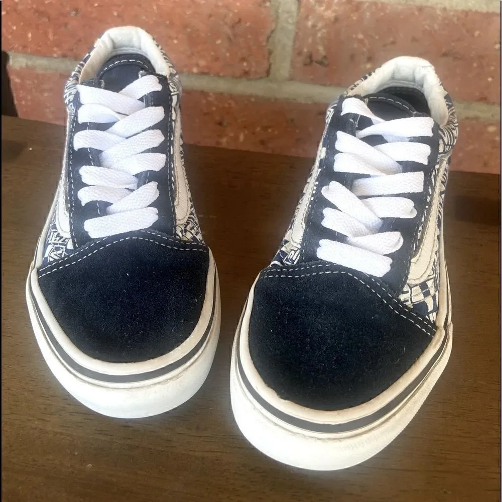 Vans Kids Logo Repeat Old Skool Off the Wall Size 13